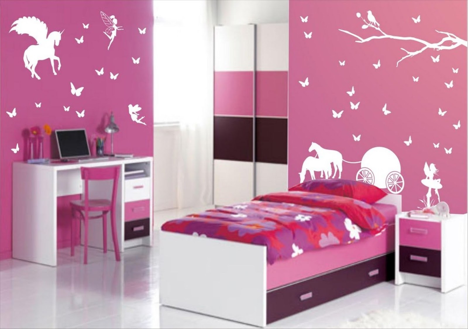 60 Desain Lucu Kamar Tidur Anak Perempuan Rumahku Unik