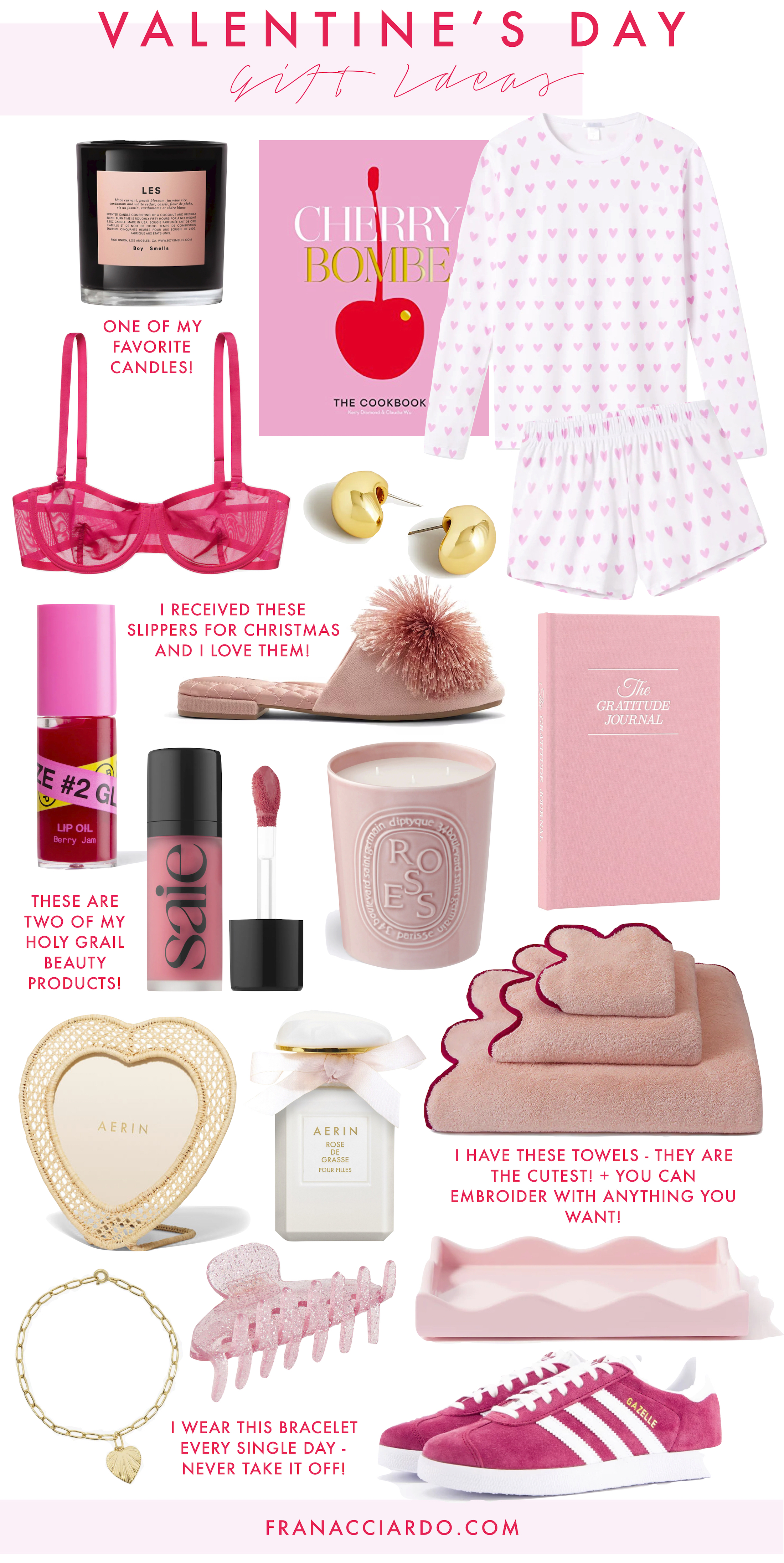 Valentine's Day Gift Ideas Fran Acciardo Pink Pieces