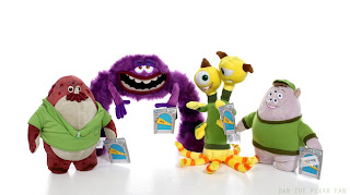 disney store monsters university plush toys 