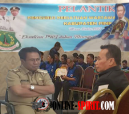 Bupati  Aslan,Apresiasi Kepedulian Pengurus  PWI Provinsi Sulsel 