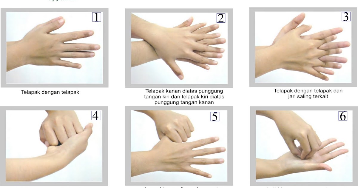  Cara Cuci Tangan 6 Langkah 