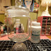 Etched Glass Shabby Chic Mini Canister