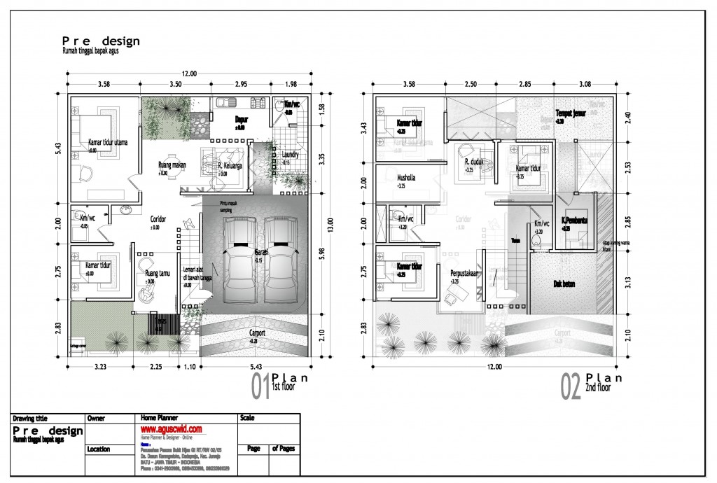  Denah  Rumah  Dengan Luas  Tanah 200 Meter Inspirasi Dekor 