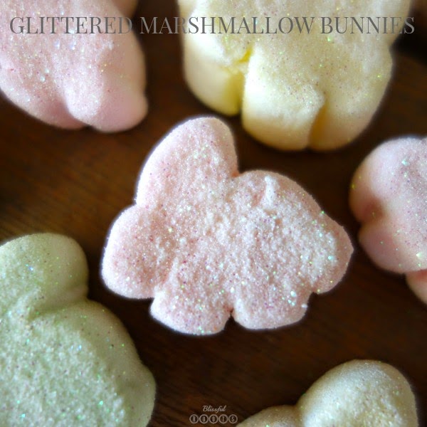 DIY Glittered Marshmallow Bunnies from Blissful Roots