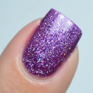 purple ultra holographic nail polish