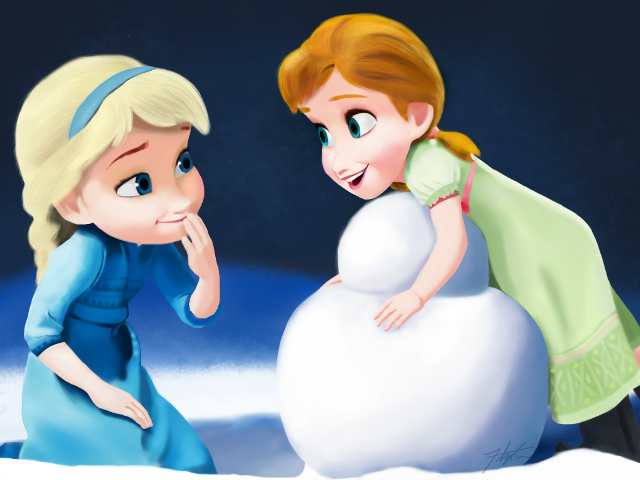 Kumpulan Gambar Wallpaper Cantik Anna dan Elsa Frozen