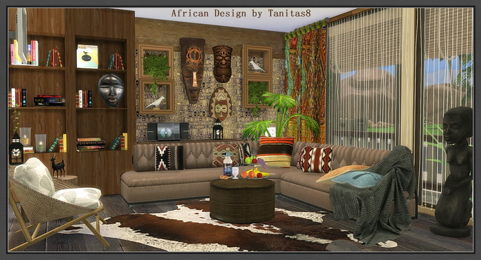 My Sims 4 Blog African Design House by Tanitas8