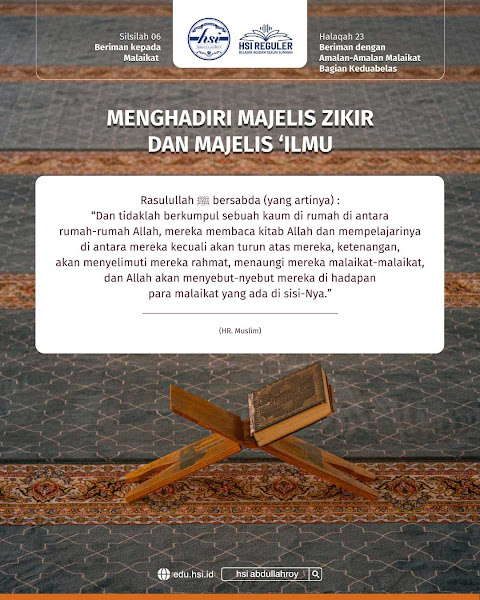 Halaqah 23 ~ Beriman Dengan Amalan-Amalan Malaikat Bagian 12