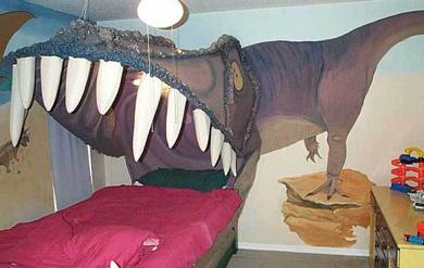 Interior Bedroom Design Ideas : T-Rex Bed