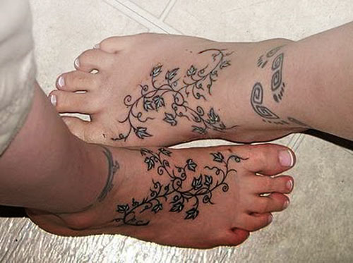 Tattoos Of Vines On Feet. tattoo pics -- LiveWire Teen