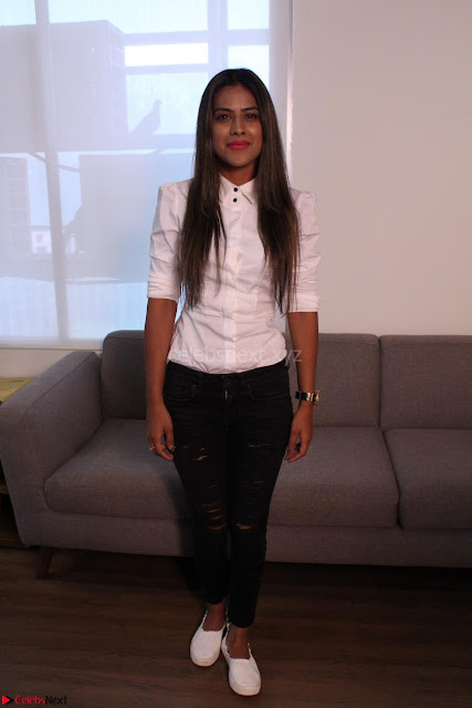 Nia Sharma at an itnerview for For Web Series Twisted 05.JPG