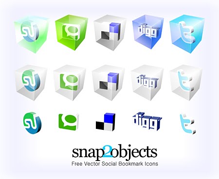 Free Vector Social Bookmark Icons