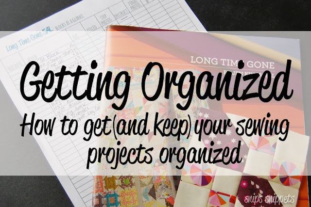 organizing your sewing projects