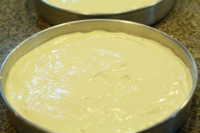 Torta de crema y duraznos / Peaches and cream sponge cake
