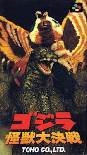 Godzilla Kaijuu Daikessen cover art super famicom