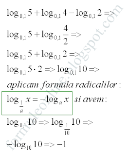 logarithms sum and difference