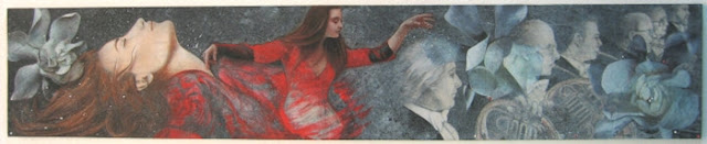 Gianni Bellini 1965 | Italian Figurative Mixed media painter | Moulin Rouge