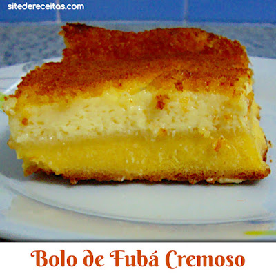 Bolo de Fubá Cremoso