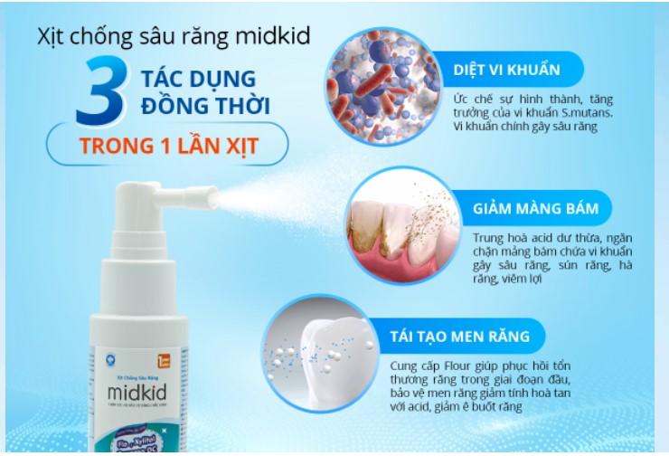 Công dụng chống sâu răng của MIDKID - 1