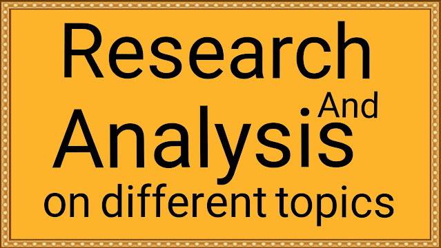 Research And analysis website