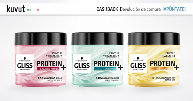 GLISS MASCARILLAS DE PROTEÍNA 4EN1