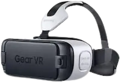 Side view of the Samsung Gear VR with a white background