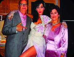 Katy Perry entre seus pais Keith e Mary