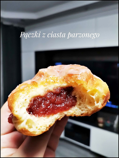 Pączki na zaparce z marmoladą