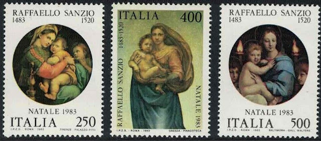 Italy Christmas 500th Birth Anniversary of Raphael artist