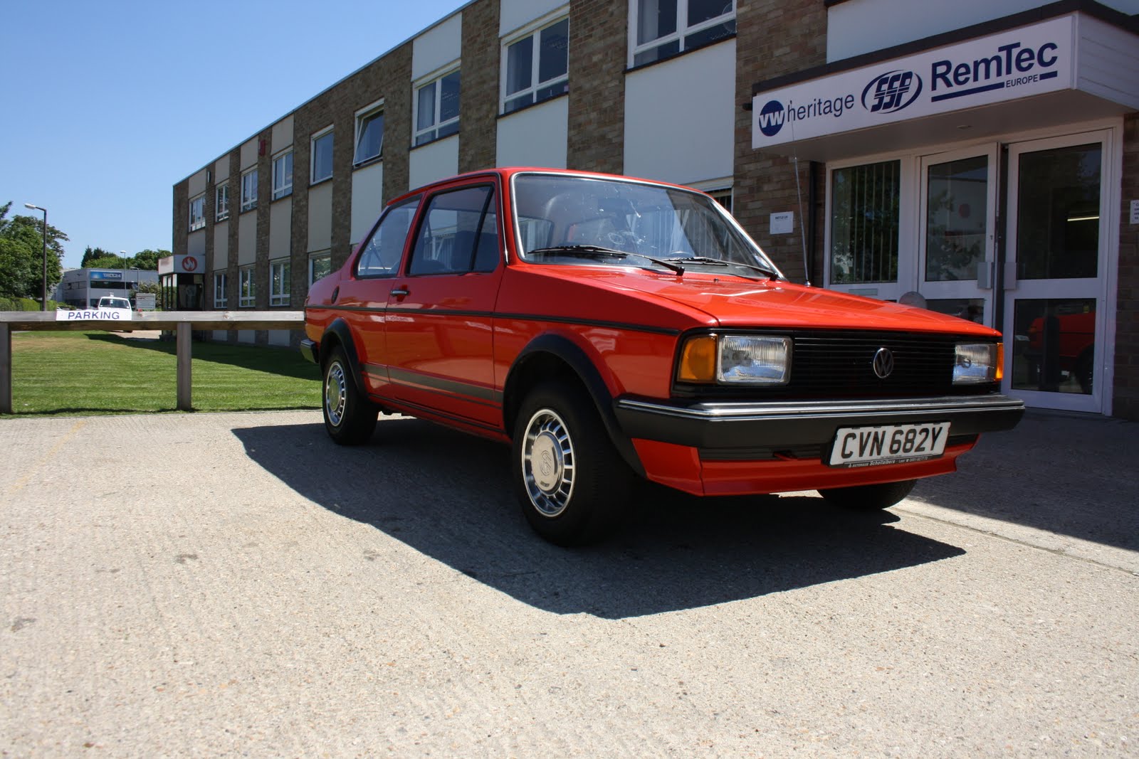 Red and Rare Jetta Mk1 Coupe