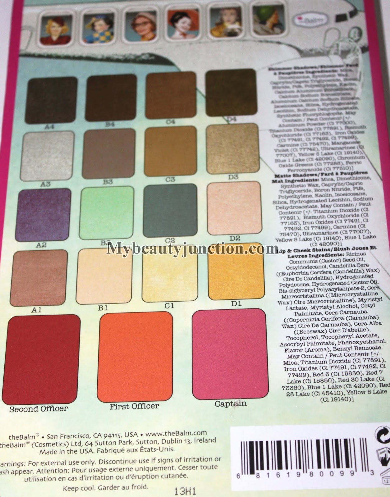 TheBalm Balm Voyage makeup palette review, swatches, photos