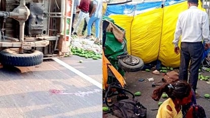 भीषण सड़क हादसा : पिकअप और ऑटो की जबरदस्त टक्कर मे आठ की मौत, नौ गंभीर रूप से घायल