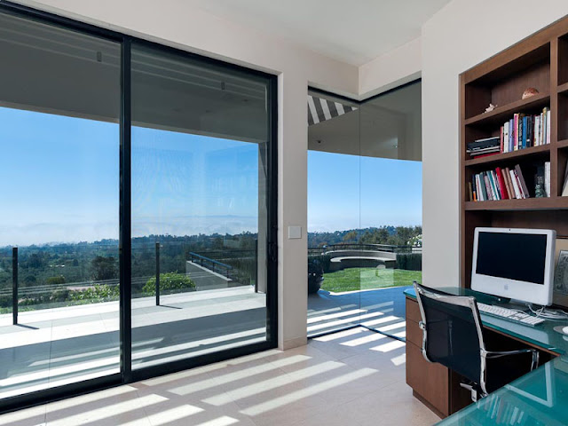 Photo of home office with the view