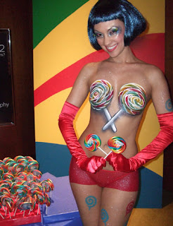Covering the faucet body paint candy