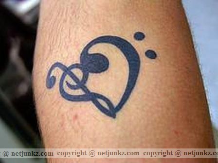 asian tattoo Music Note Tattoos