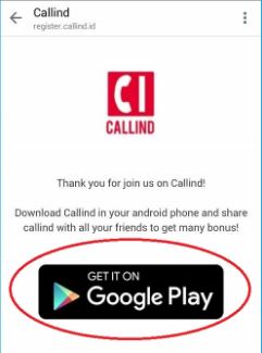 download aplikasi callind di Android 