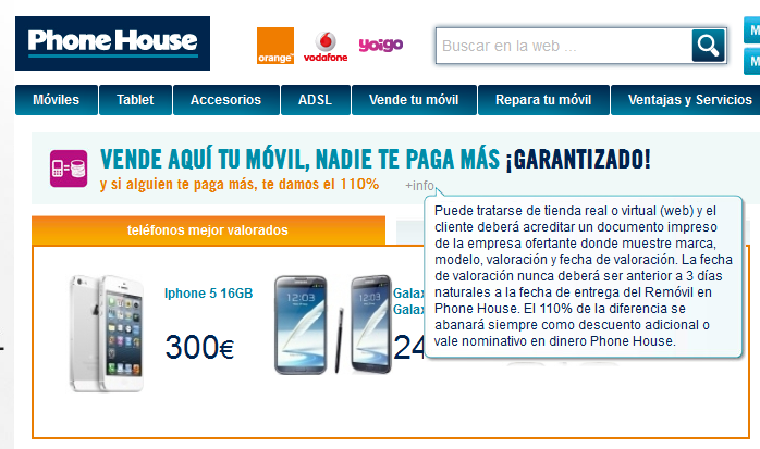 Vender moviles en the phone house