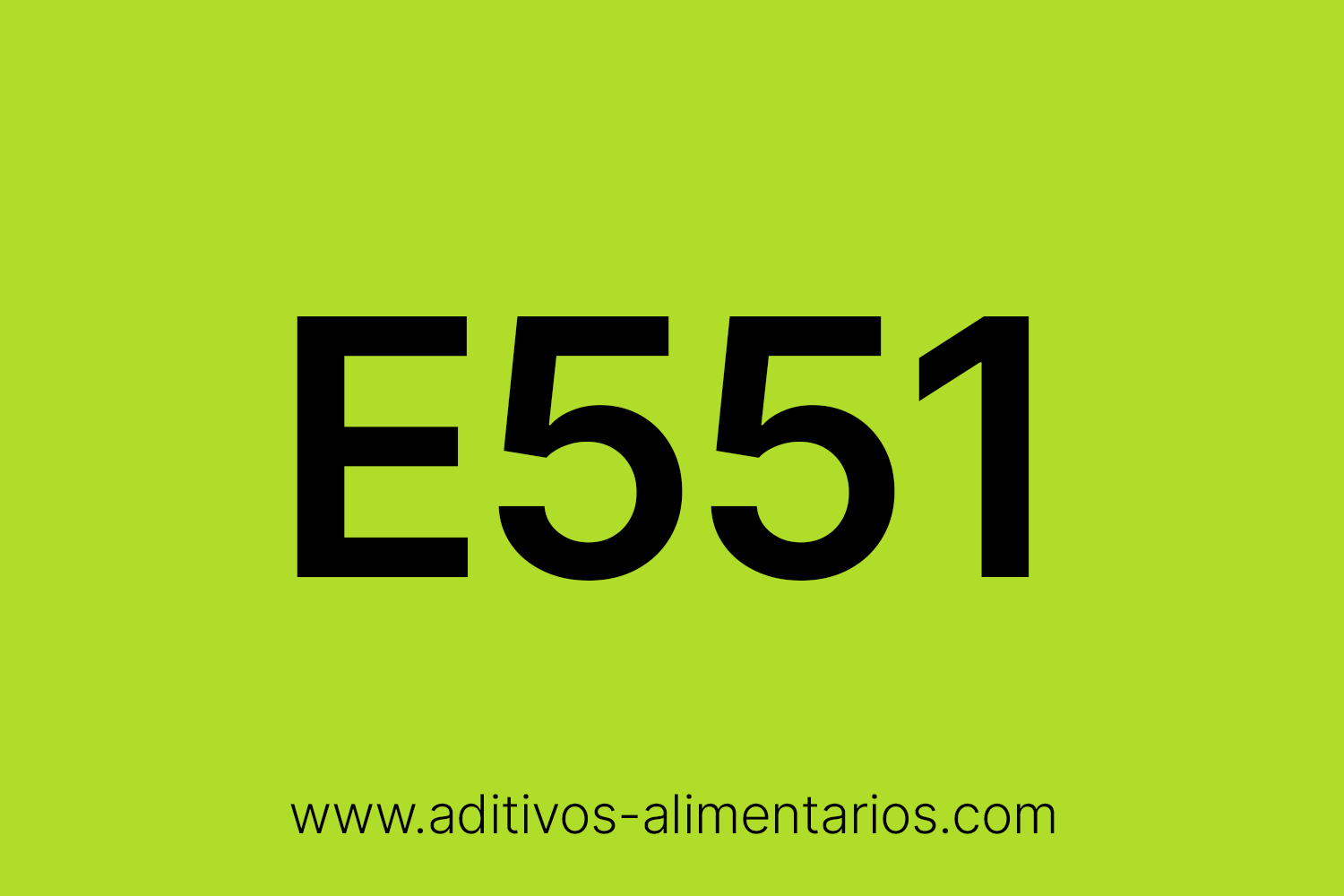 Aditivo Alimentario - E551 - Dióxido de Silicio