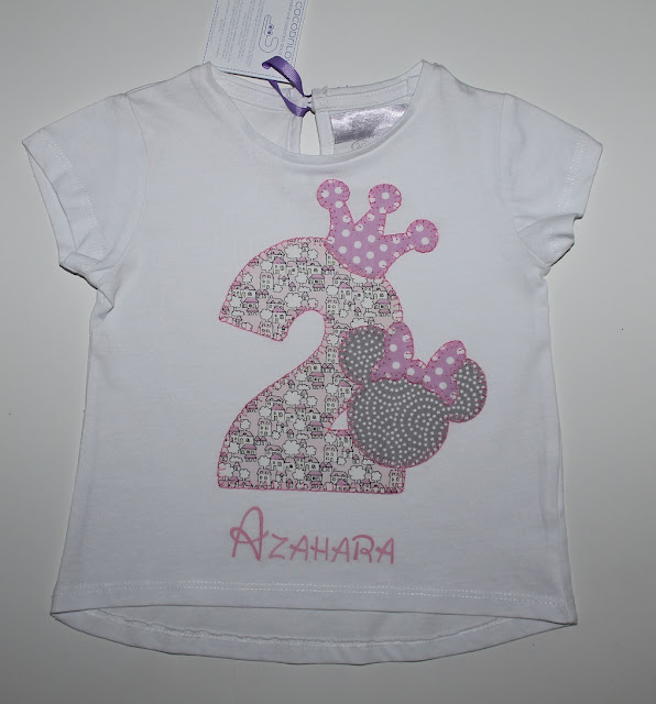 camiseta cumpleaños 2 años minnie mouse