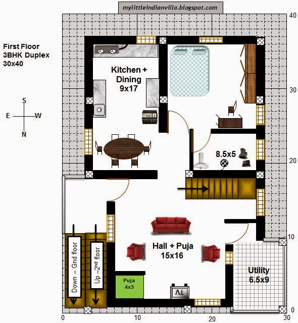 My Little Indian  Villa 40 R33 1BHK and 3BHK in 30x40 