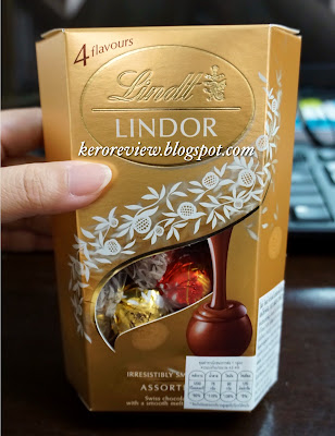 รีวิว ลินด์ ลินดอร์ คอร์เนตส์ ช็อกโกแลตรวมรสสอดไส้ทรัฟเฟิล (CR) Review Lindor cornets assorted chocolate, Lindt Brand.