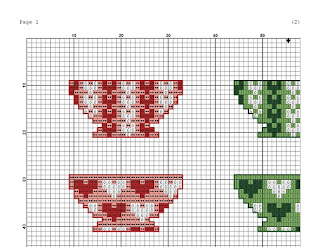 Colorful cups cross stitch design - Tango Stitch