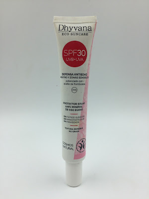 Protector solar facial ecológico con SPF30 Dhyvana