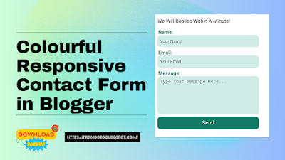 Colourful Responsive Contact Form in Blogger