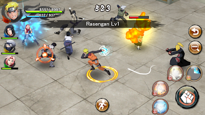 Tampilan Game Naruto X Boruto Ninja Voltage Mod Android english version