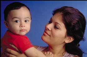 Mother and child rural