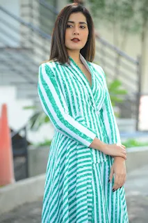 Actress Raashi Khanna New Stills at Venky Mama Movie Interview