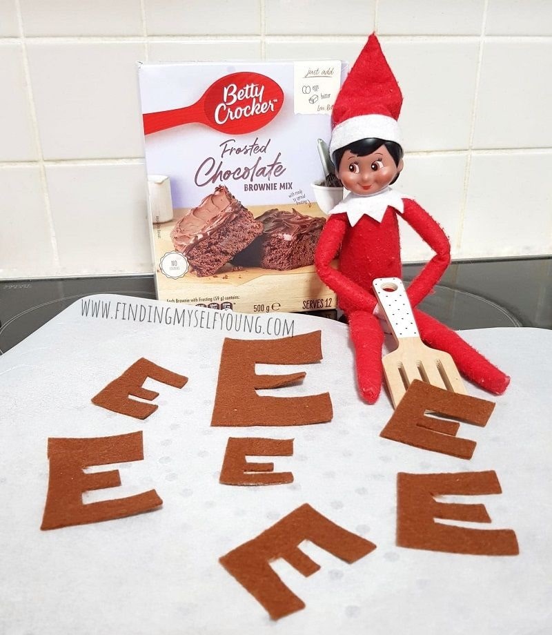 elf made brown e's