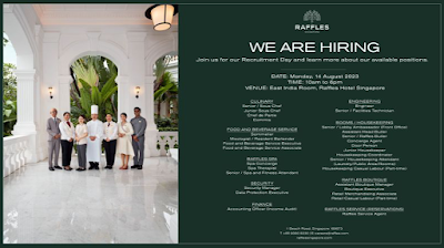 Raffles Hotel Singapore Recruitment Day