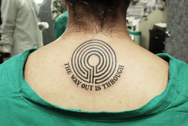 Amazing Maze Tattoo - The Way Out is Through